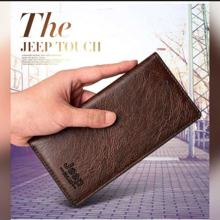 Jeep Long Artificial Leather Wallet for men