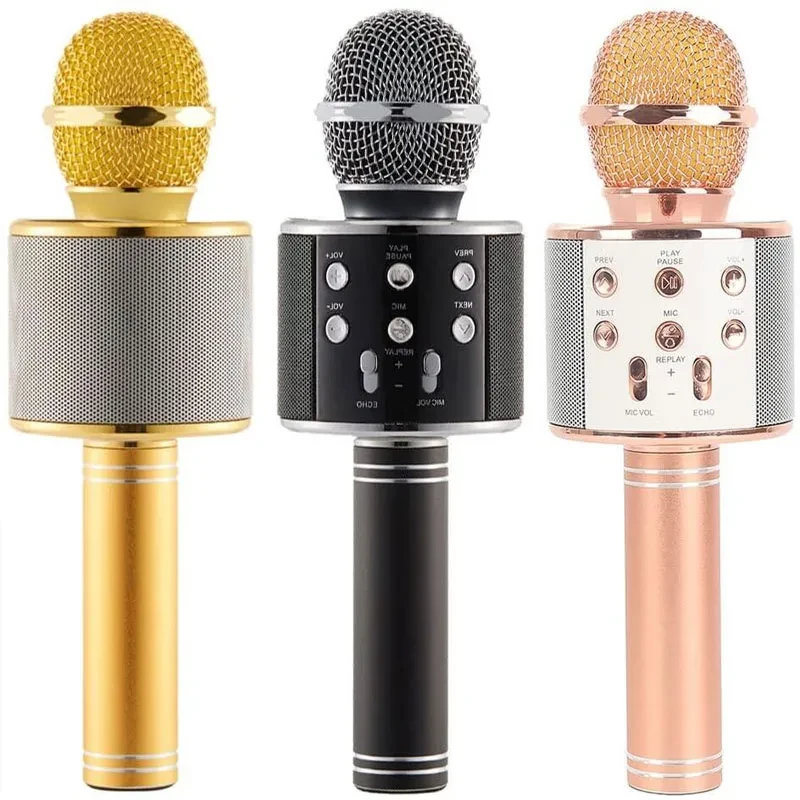 Wireless Bluetooth Microphone Speaker Karaoke WS-858