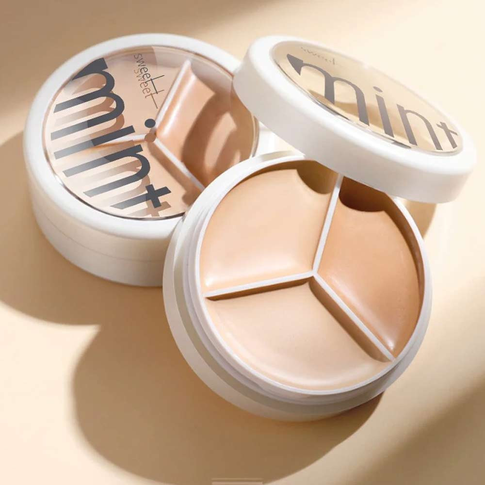 Sweet Mint 3 Colours/Set Long Lasting High Coverage Concealer Palette- 9g