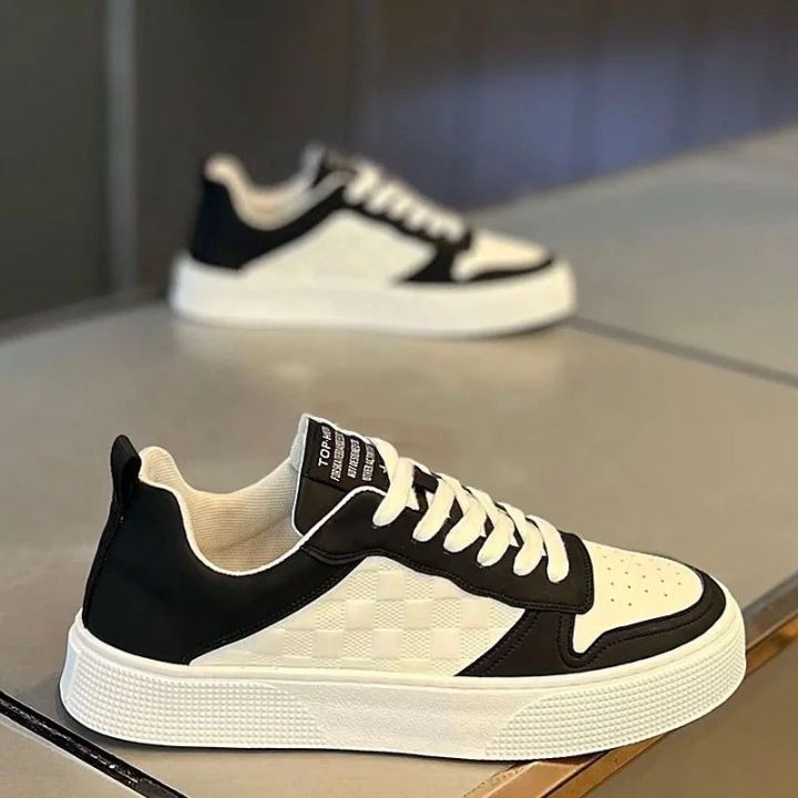 Comfortable Sports Sneakers - Stylish Lace-Up Trendy Shoes for Men - Comfortable for All Seasons