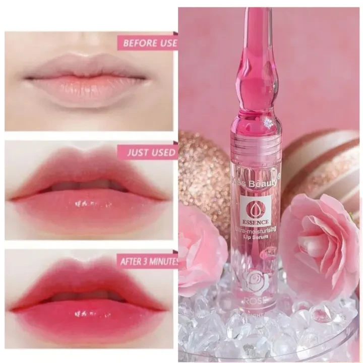 Kiss Beauty Lip Serum Essence Ultra Moisturising Rose 5ml