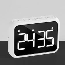 Large LCD Digital Timer Count Up & Down Clock 100 Minutes - White