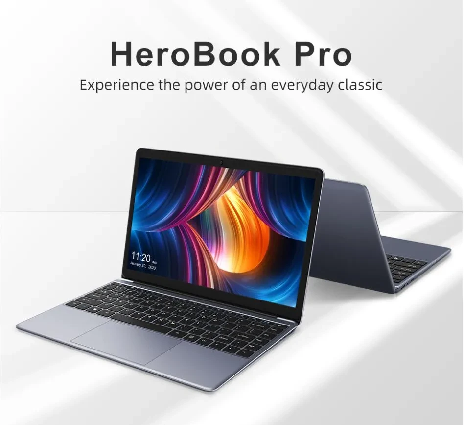 CHUWI HeroBook Pro Intel Celeron N4020 14.1 inch Laptop 8G+256G Gray color two years warranty