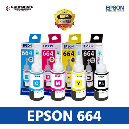 Epson 003 Ink 65Ml 4 Colors For (L3100 L3101 L3110 L3150) - High-Quality Ink For Epson Printers - Reliable Performance And Vivid Colors