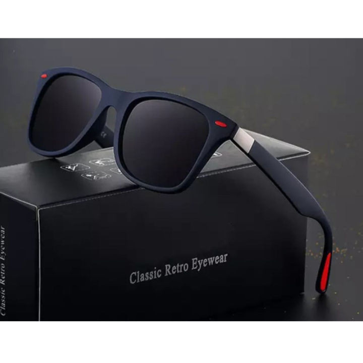 Fashionable Polarized Driving Sport Square Sun Glass For Men - Black - Sun Glass For Men