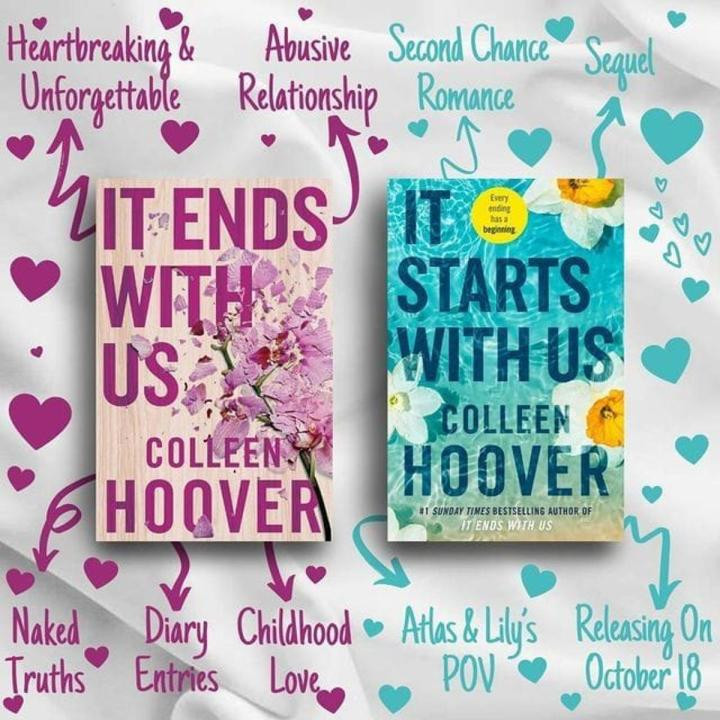 2 books set ( it Ends with Us , It Starts With Us ) by Colleen Hoover