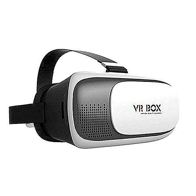 VR BOX 2.0 Virtual Reality 3D Glasses - White and Black