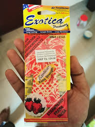 Car freshener, Room freshener, Bathroom air freshener ( Strawberry flavour ), Mede id USA
