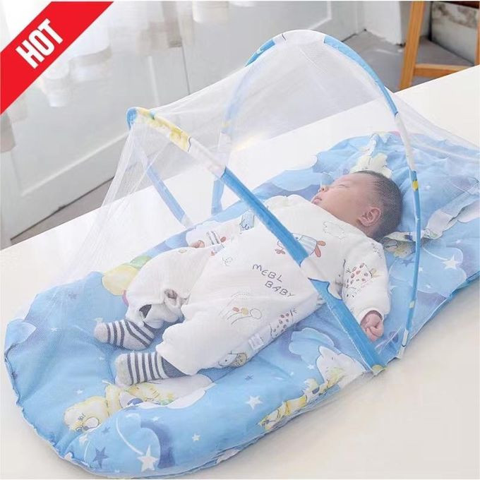Baby Bed With Mosquito Net And Pillow