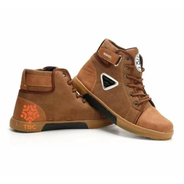 Boots shoes ankle boots for men with rubber sool and lace up boots for men to casual use light weight ankle boots for men wearing.