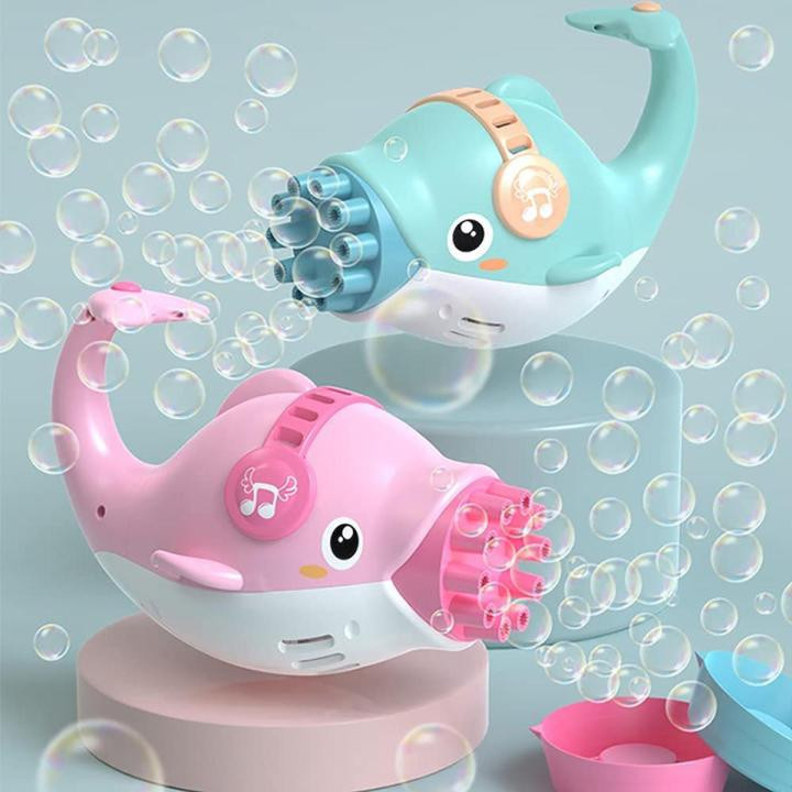 Automatic Cute Dolphin Bubble gun Machine For Kids