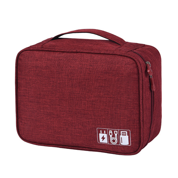 Travel Gadget Cable Storage Bag Organizer Digital Electronic Organizer Portable USB Data Line Charger Plug Power Bank Mobile Storage Bag