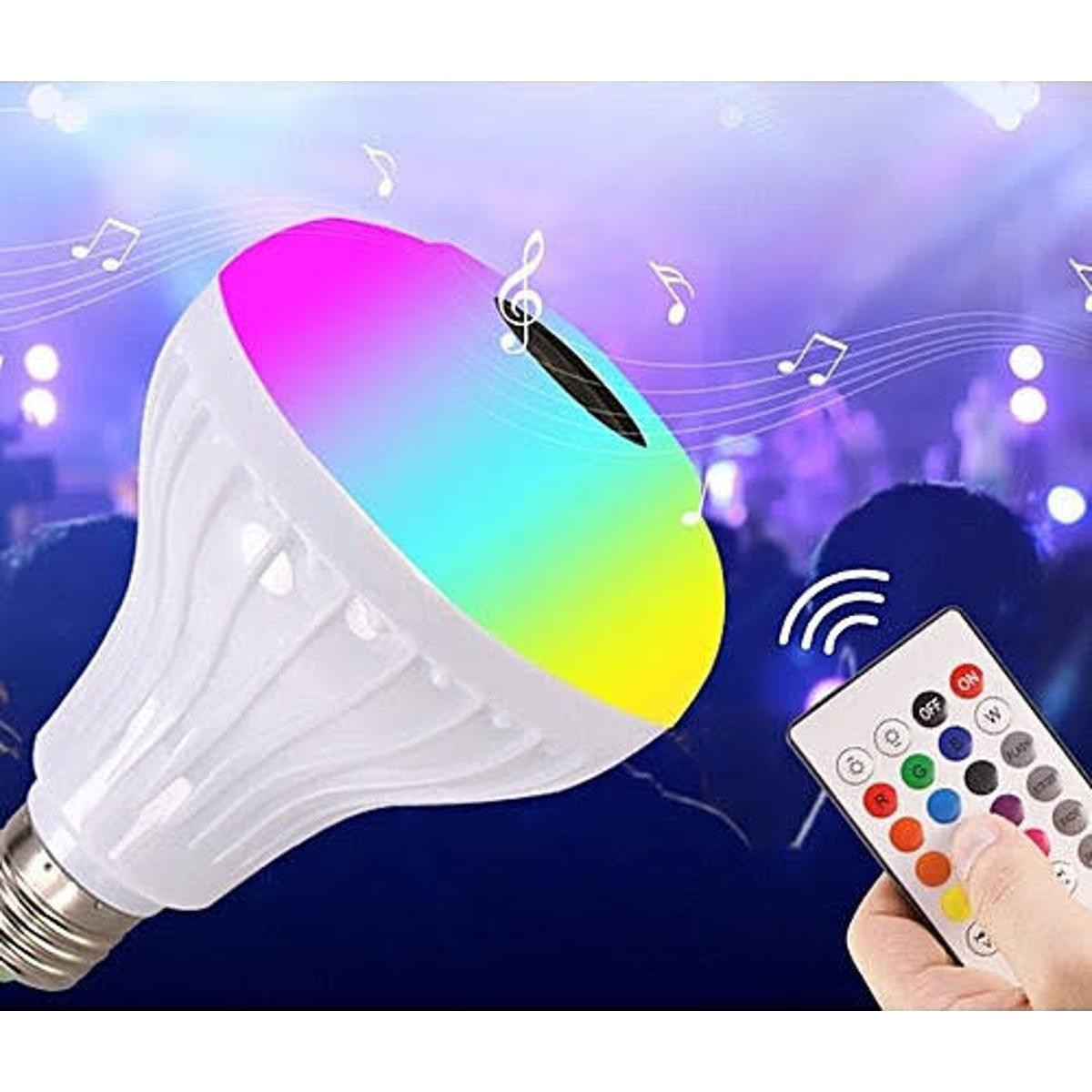 Smart Led Remote Control Bluetooth Speaker Music Bulb - AC 220V - Speaker