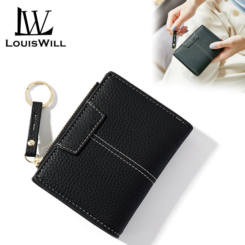 LouisWill Men's Fold Wallet Short Wallet RFID Anti-Magnetic Wallet Automatic Pop-Up Multi Card Bag Wallet Multi-Card Position ID Credit Cards Holders Multi-Function Certificate Bag