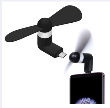 Portable Micro USB Fan For Mobile Use – White