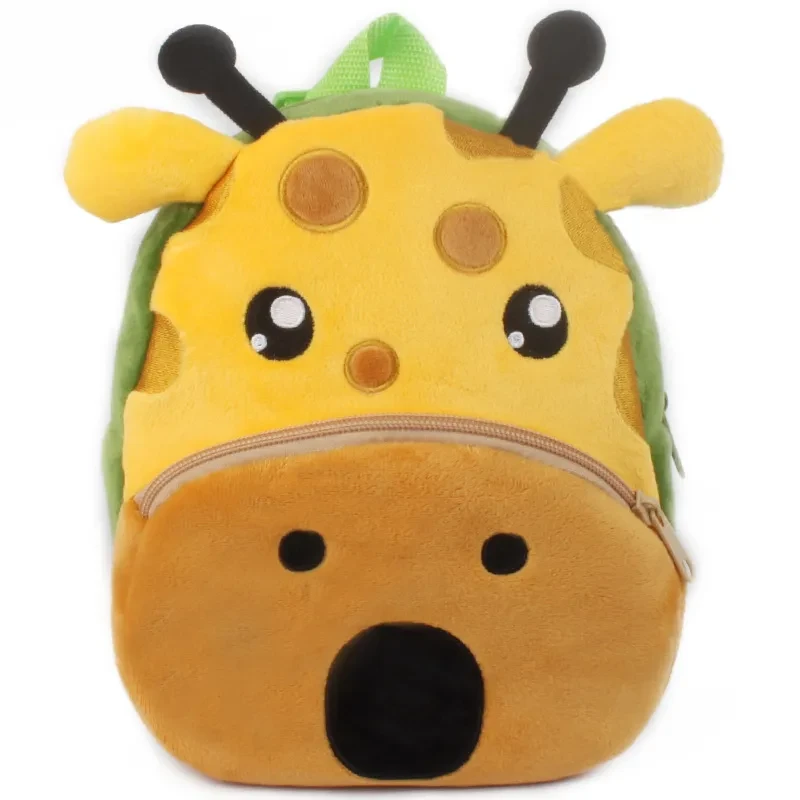 8x9 Inches Toddler Plush Backpack Cute Baby Backpacks for Boy Girl Mini Backpack Preschool Baby Schoolbag