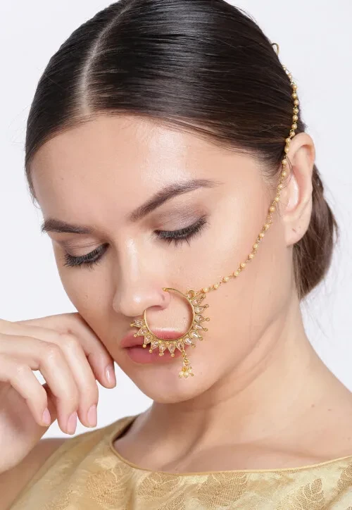 stone nose ring/ earcuff / nose ring