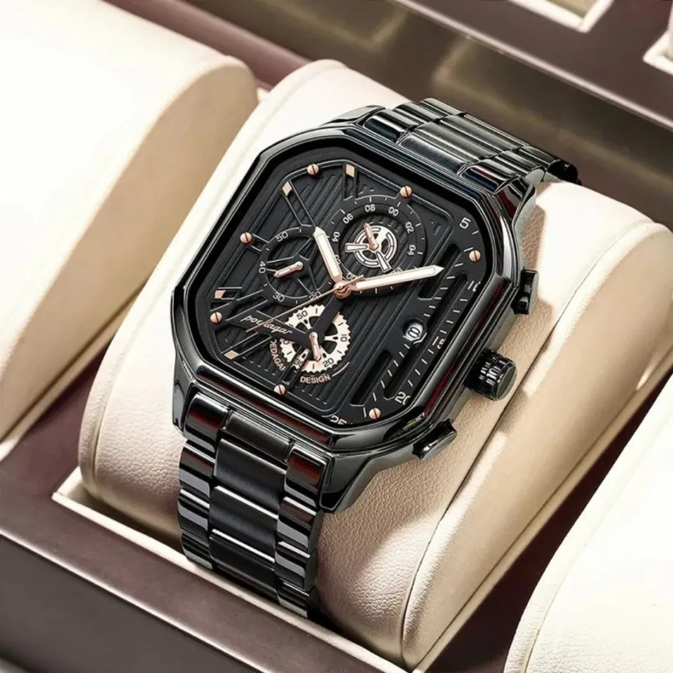Trsoye Men Fashion Watch Stainless Steel Business Watch For Men