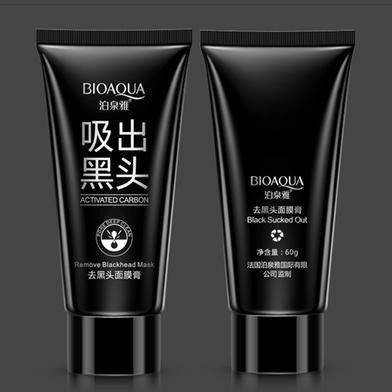Bioaqua Blackhead Remover Cleaner Purifying Deep Cleansing Acne Black Mud Face Mask Peel-off 60g