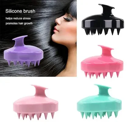 Silicone Shampoo Brush and Sculp Massager - Hair Brush