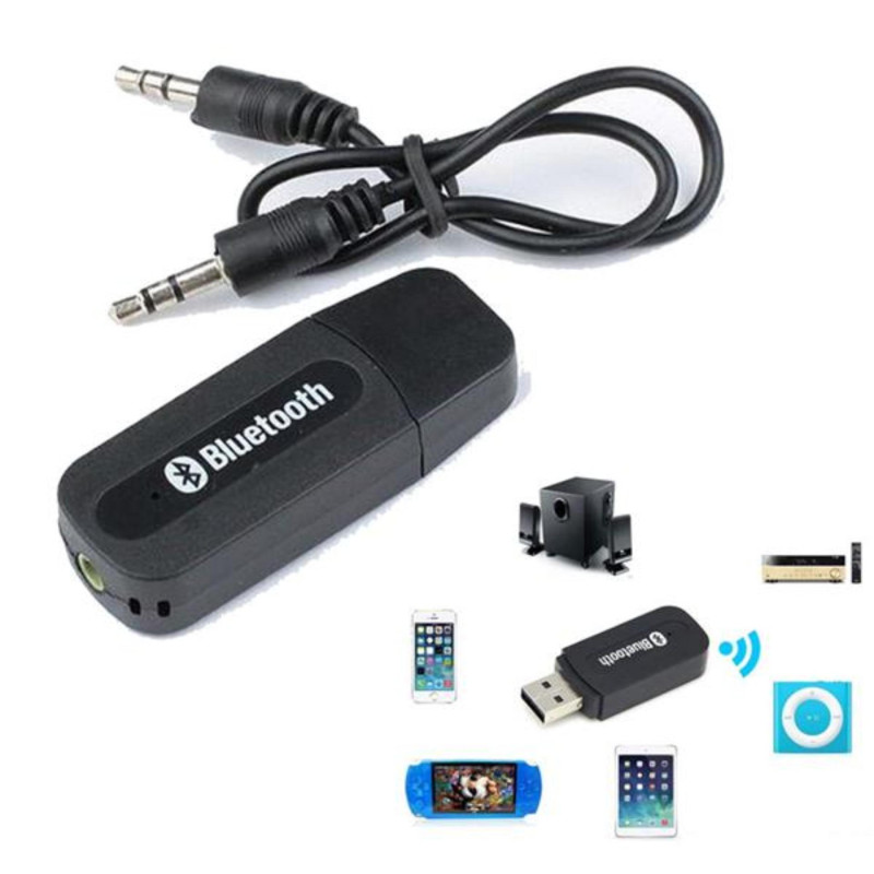 USB Bluetooth Music Receiver Adapter - Black