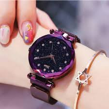 Multicolor Magnetic Watch Analog Watch For Girls