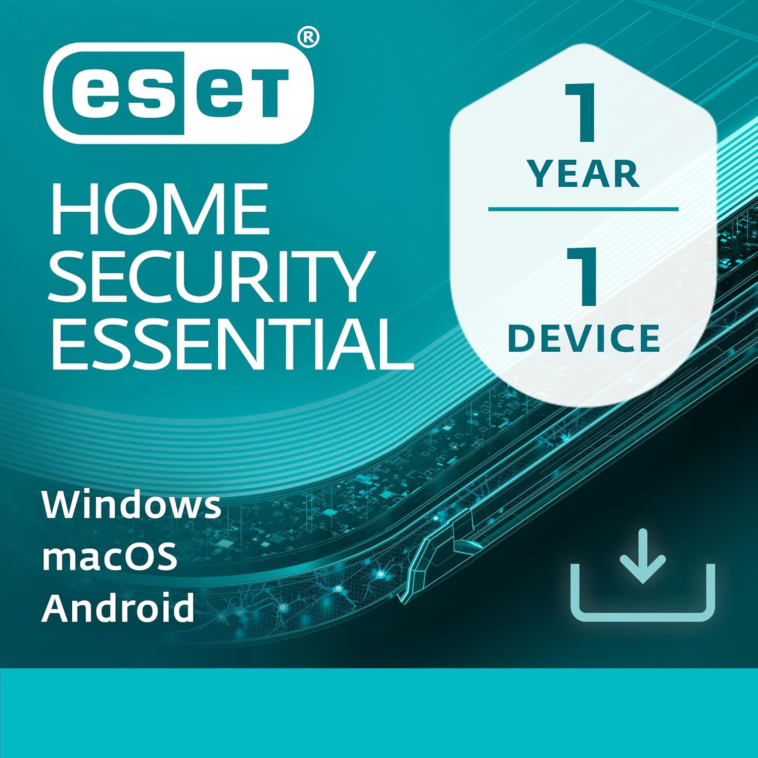 ESET Internet Security(ESET Home Security Essential) - 1 User, 1 Year Multi-Device