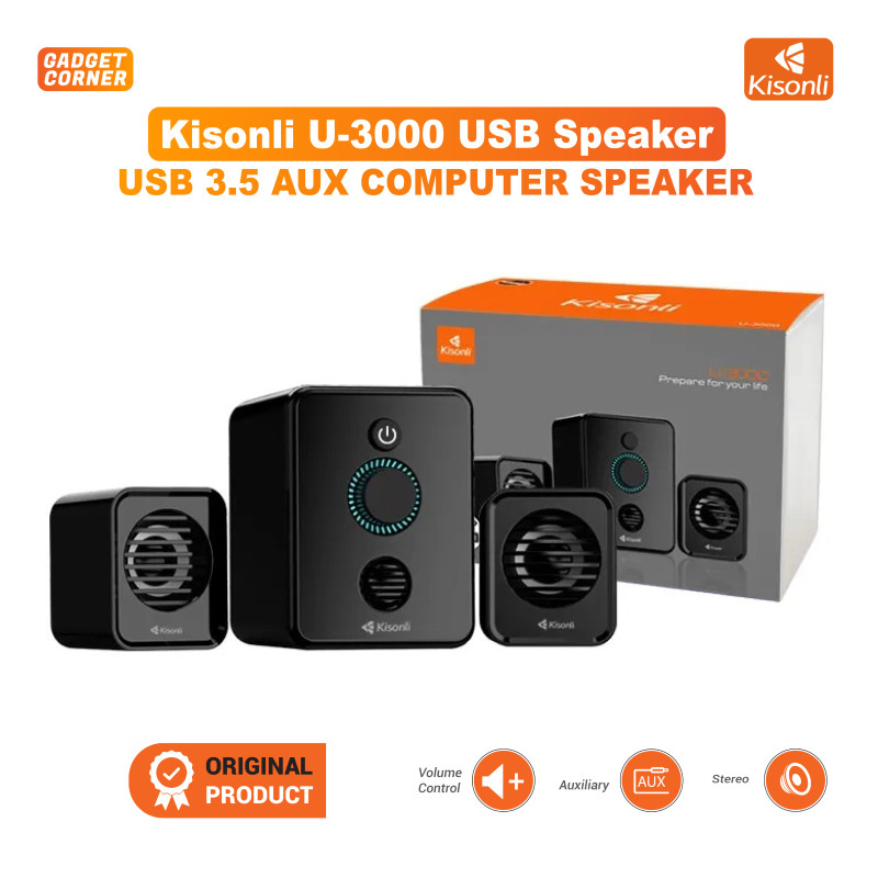 KISONLI U-3000 USB POWER 3.5AUX HOME COMPUTER SPEAKER