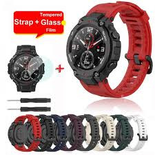 Replacement Strap For Huami Amazfit T rex Strap Silicone Watchband For Amazfit T-Rex/T-Rex Pro Strap