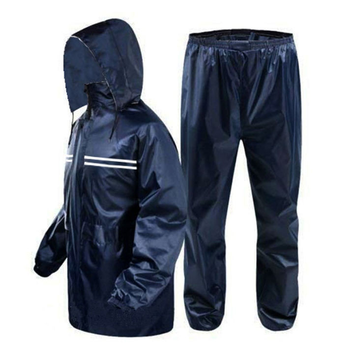 Waterproof Jacket And Pant With Bag Rain Coats for Men