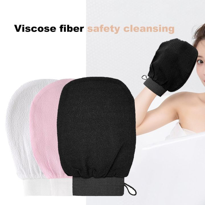 1Pc Shower Spa Exfoliator Double Sided Bath Glove Body Cleansing Scrub Mitt Rub Encounter