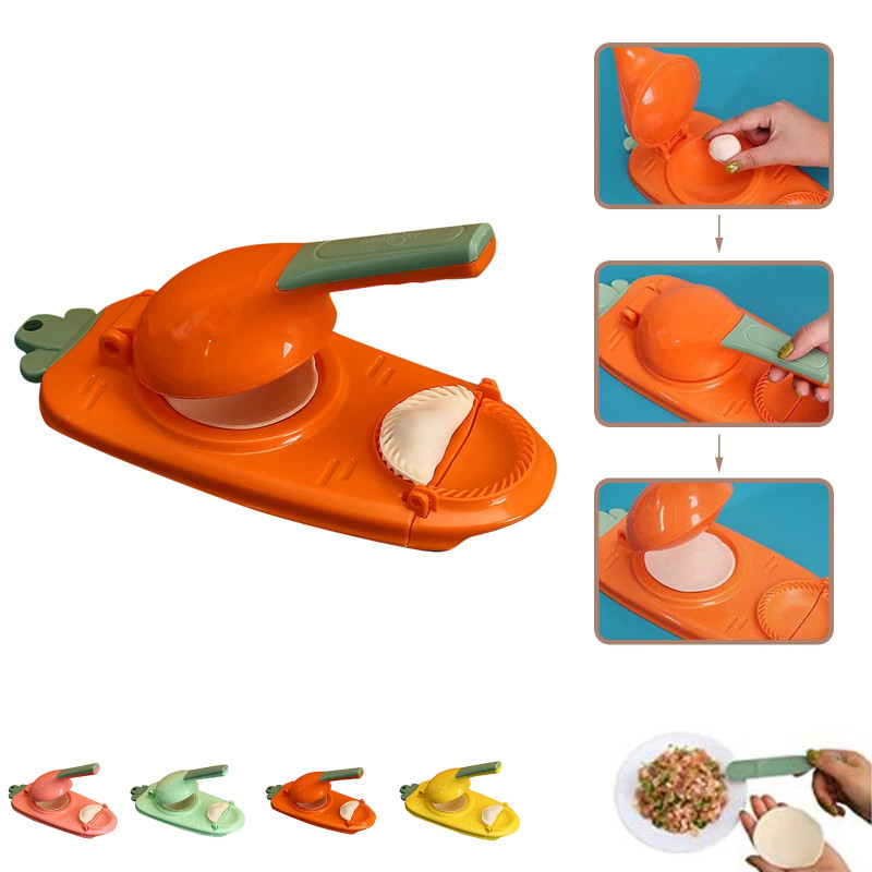 2 In1 Dumpling Maker DIY Kit Wrapper Presser Manual Labor- Machine Kitchen Gadgets Mini Size Magic Pitha maker