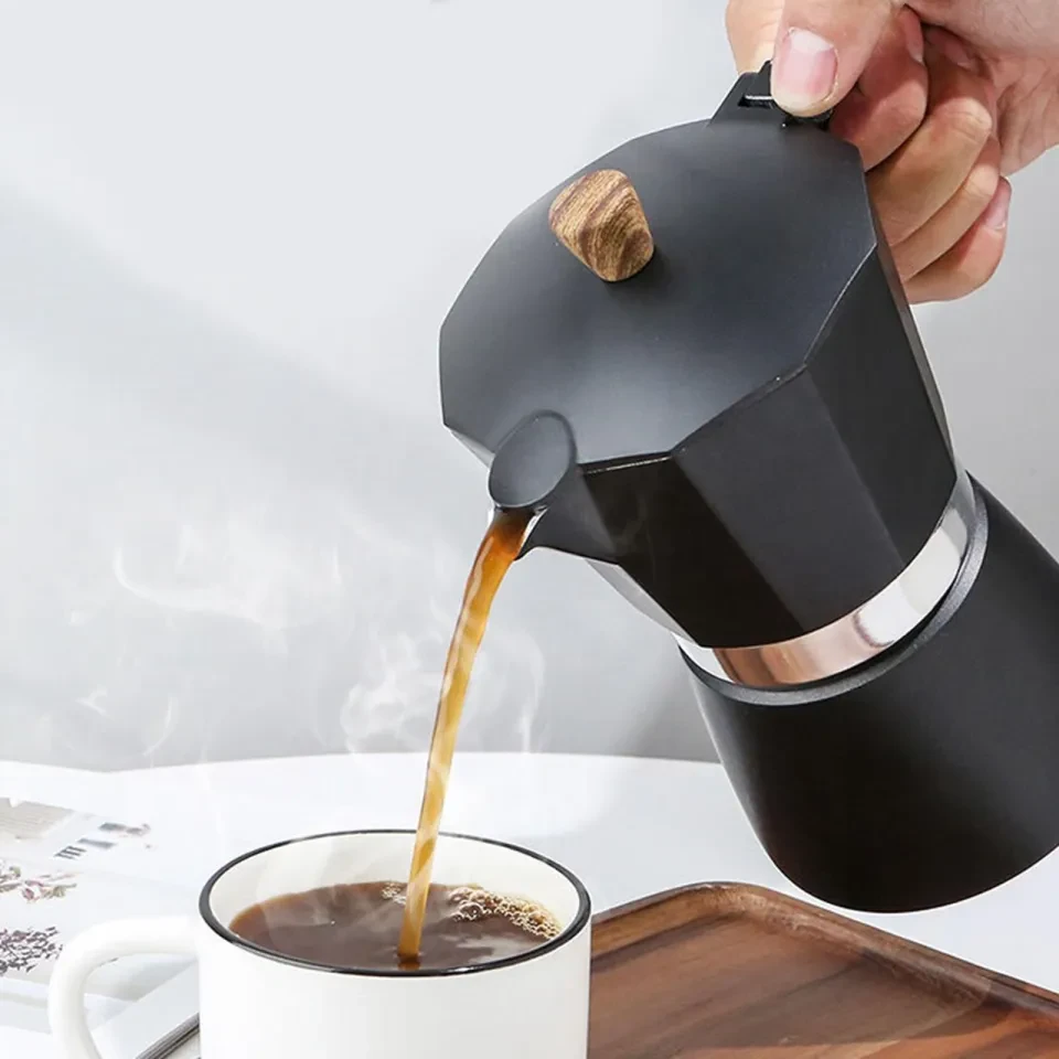 Stovetop Espresso Maker Moka Pot Coffee Brewer Moka Pot Percolator 150ml