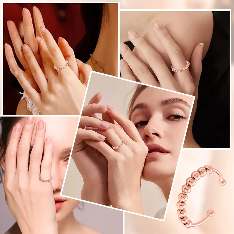 Finger Ring For Women -17 Peace/Set Ring Set For Girls Silver Smart Retro Women'S Ring Set Earrings Gift Of Fashionable Women'S Gift Gifts For Girls