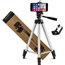 Tiktok Facebook Youtube Video Making Tripod 3110 / 3120 Camera Stand With Phone Holder Clip - Tripod - Tripod For Mobile