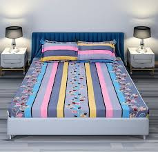 Double King-Size Bedspread in Various Printed Colors (7'x8') Suti Fabric