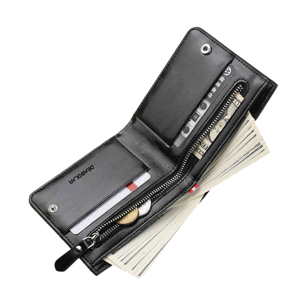 short Leather Wallet Money bag