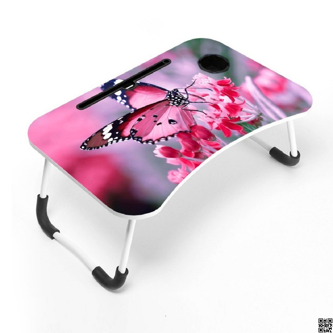 Multicolor Foldable Laptop Table - Stylish And Functional Addition To Any Space - Add Convenience To Workspace With A Multicolor Foldable Laptop Table