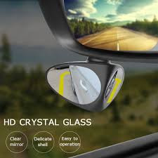 2 in 1 Car Convex mirror & Blind Spot Mirror Wide Angle Mirror 360 Rotation Adjustable Rear View Mirror