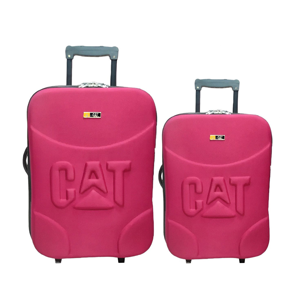 Two piece trolley luggage bag set easy size trolley bag 8 wheel