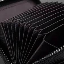 Multi Slot Card Holder Vintage Small Wallet Women Men Business Bank Credit Card Bag Male Coin Pouch Solid Leather Zipper Wallet