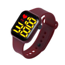 Digital Watch Waterproof 30M Fashion Women's Watch for Men's Sports Waterproof Simple Silicone Electronic Watch for Men
