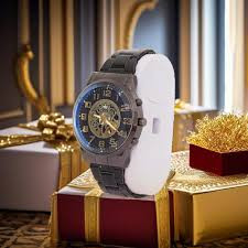 Men's Watches Business Skeleton Luxury Diamond Dial Gold Wristwatch Mechanical Watch for Man Original New
