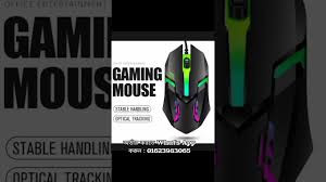 1200 DPI M6 7 Color LED Light Gaming Mouse - Black -with Optical Tracing System and 5 Million Clicks /Transparent Bluetooth Mouse