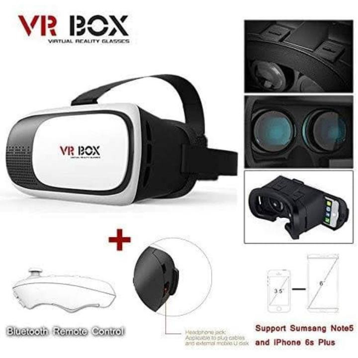 Vrbox Virtual Reality Glasses - Black and White