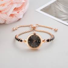 Elegant Cute Women Crystal Bracelet Watch Fashion Small Dial Quartz Watches Popular Wristwatch