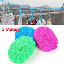 Portable Windproof Clothesline Non-slip Washing Clothes Line Rope- 5M