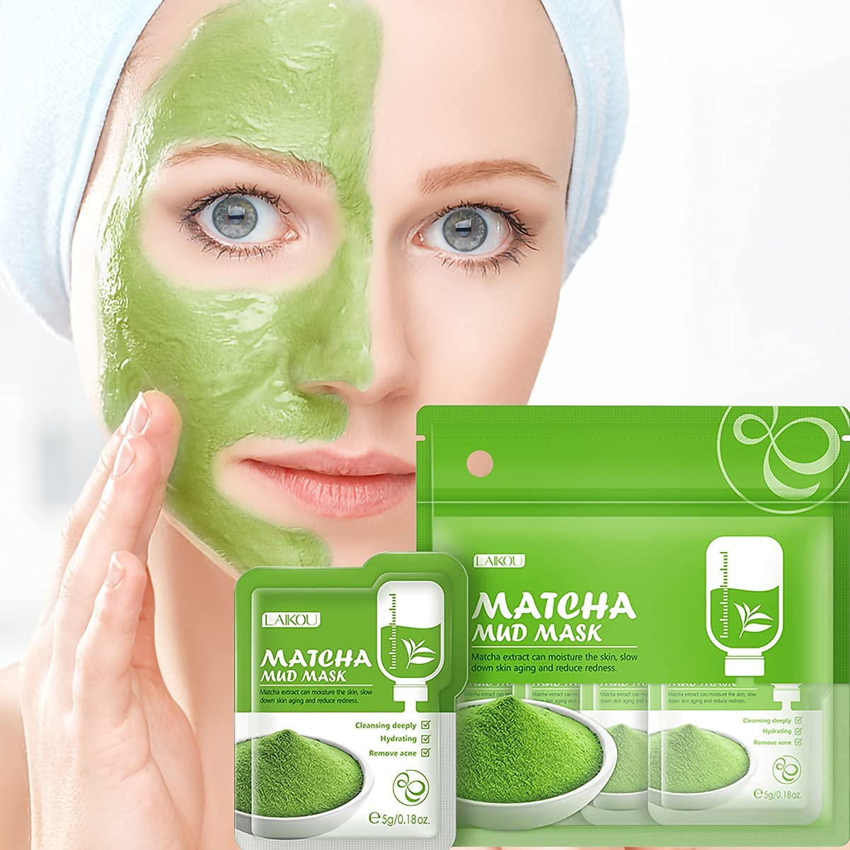 Laikou Matcha Mud Mask (12pcs)